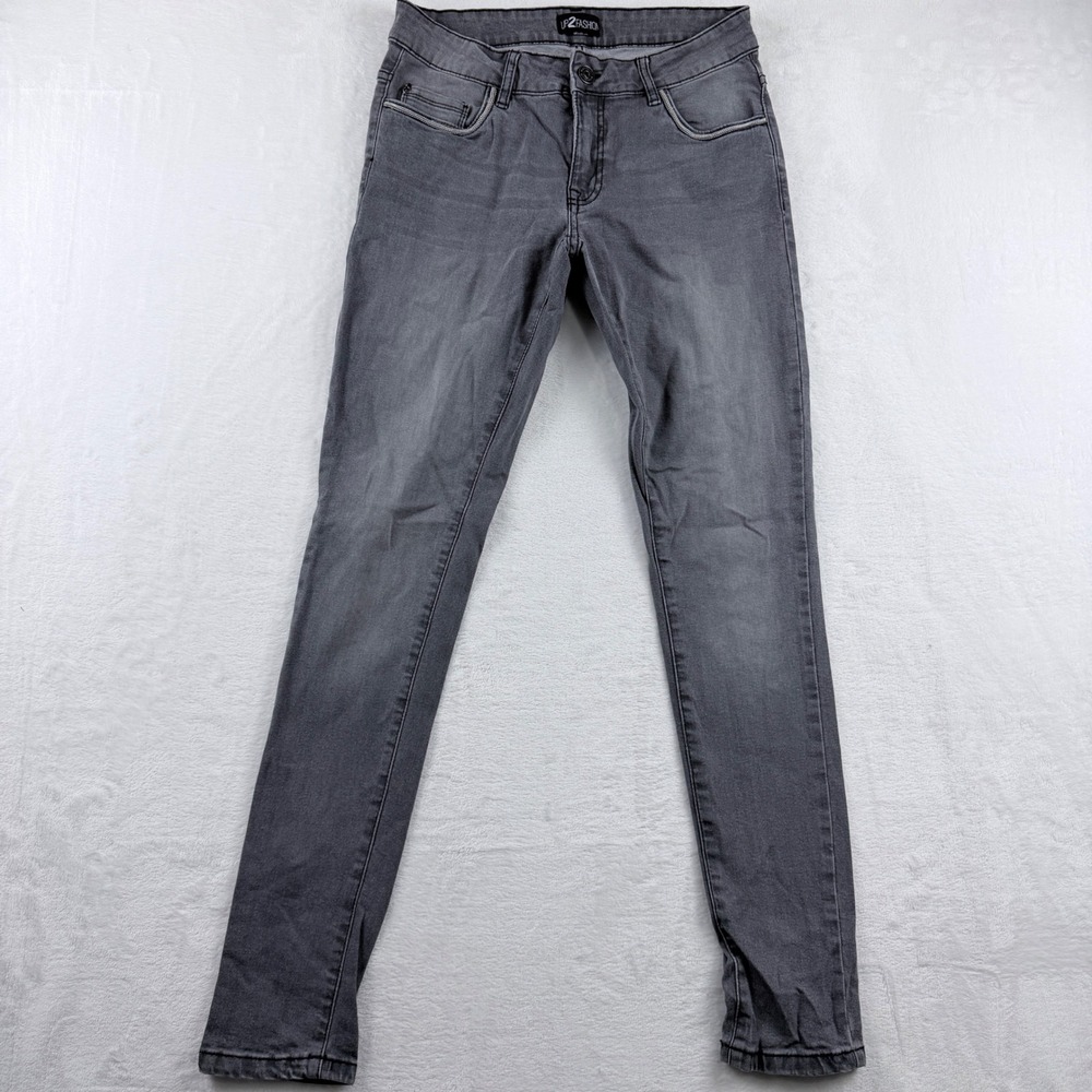 UP2FASHION Jeans‎ Gray Chain Trim Skinny 28/32